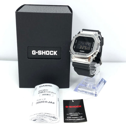 【中古品】【メンズ】 G-SHOCK ジーショック 5600SERIES GM-5600U-1JF DIGITAL QUARTZ WATCH デジタル クォーツ 腕時計 196-261030-rt-19-tagh カラー：シルバー/ブラック 万代Net店