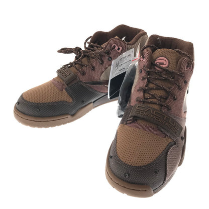 【中古美品】【メンズ】 TRAVIS SCOTT×NIKE トラヴィススコット×ナイキ AIR TRAINER 1 SP DR7515-200 エアトレーナー1 SP スニーカー 靴 160-261027-ty-01-tagh サイズ：27.5cm/US9.5 カラー：ARCHAEO BROWN/RUST PINK 万代Net店