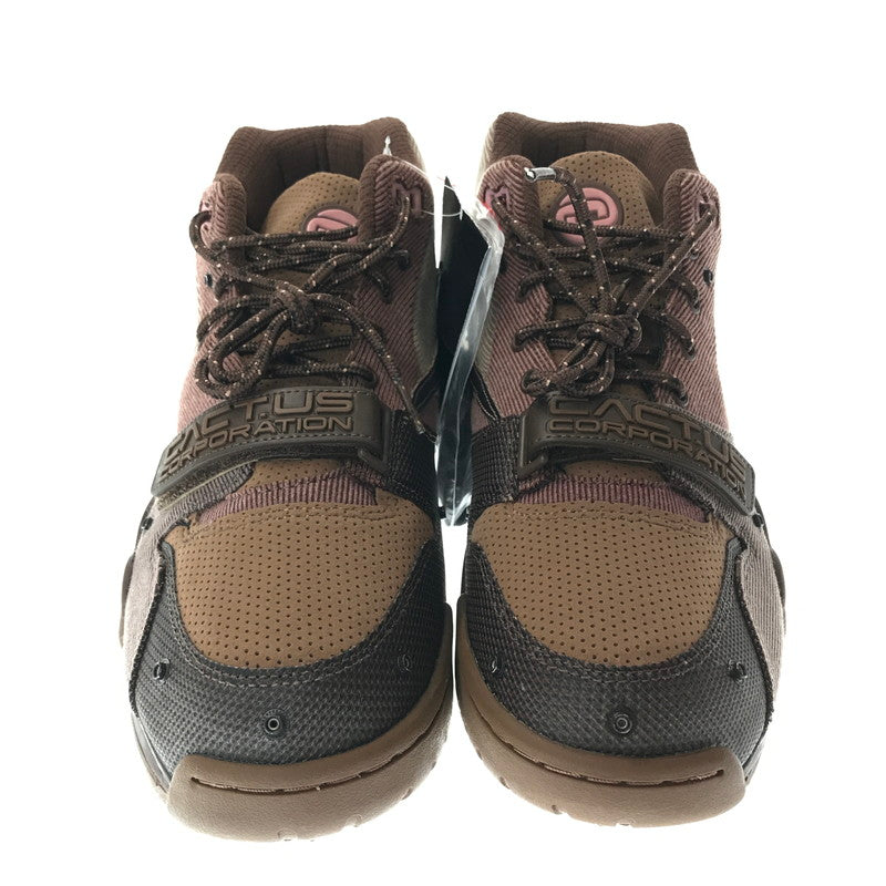 【中古美品】【メンズ】 TRAVIS SCOTT×NIKE トラヴィススコット×ナイキ AIR TRAINER 1 SP DR7515-200 エアトレーナー1 SP スニーカー 靴 160-261027-ty-01-tagh サイズ：27.5cm/US9.5 カラー：ARCHAEO BROWN/RUST PINK 万代Net店