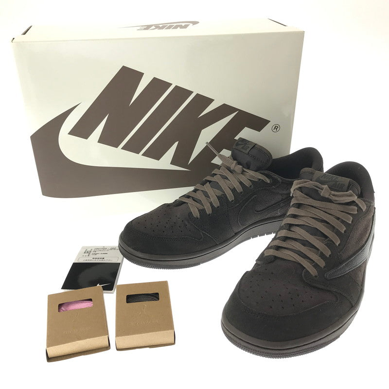 【中古品】【メンズ】 NIKE×TRAVIS SCOTT ナイキ×トラヴィススコット AIR JORDAN 1 LOW OG SP DM7866-202 エア ジョーダン 1 オリジナル SP スニーカー 靴 160-261027-ty-02-tagh サイズ：27.5cm/US9.5 カラー：VELVET BROWN/DARK MOCHA 万代Net店