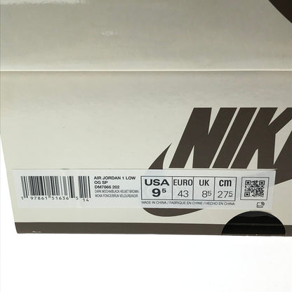 【中古品】【メンズ】 NIKE×TRAVIS SCOTT ナイキ×トラヴィススコット AIR JORDAN 1 LOW OG SP DM7866-202 エア ジョーダン 1 オリジナル SP スニーカー 靴 160-261027-ty-02-tagh サイズ：27.5cm/US9.5 カラー：VELVET BROWN/DARK MOCHA 万代Net店