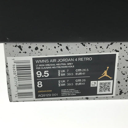 【中古品】【レディース】 NIKE ナイキ WOMEN'S AIR JORDAN 4 RETRO AQ9129-001 ウィメンズ エア ジョーダン 4 レトロ スニーカー 靴 160-261027-ty-08-tagh サイズ：26.5cm/US9.5 カラー：FROZEN MOMENTS 万代Net店