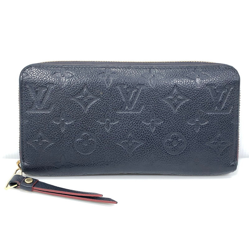 【中古品】【メンズ】 LOUIS VUITTON ルイ・ヴィトン M62121 モノグラム・アンプラント ジッピーウォレット マリーヌルージュ 179-261028-rt-03-tagh カラー：ネイビー 万代Net店