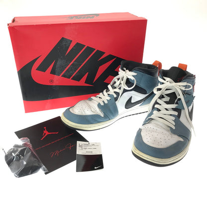 【中古品】【メンズ】 NIKE×FACETASM ナイキ×ファセッタズム AIR JORDAN 1 MID CU2802-100 エア ジョーダン 1 ミッド スニーカー 靴 160-261027-ty-04-tagh サイズ：29cm/US11 カラー：WHITE NAVY 万代Net店