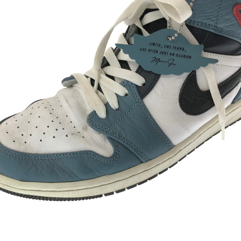 【中古品】【メンズ】 NIKE×FACETASM ナイキ×ファセッタズム AIR JORDAN 1 MID CU2802-100 エア ジョーダン 1 ミッド スニーカー 靴 160-261027-ty-04-tagh サイズ：29cm/US11 カラー：WHITE NAVY 万代Net店