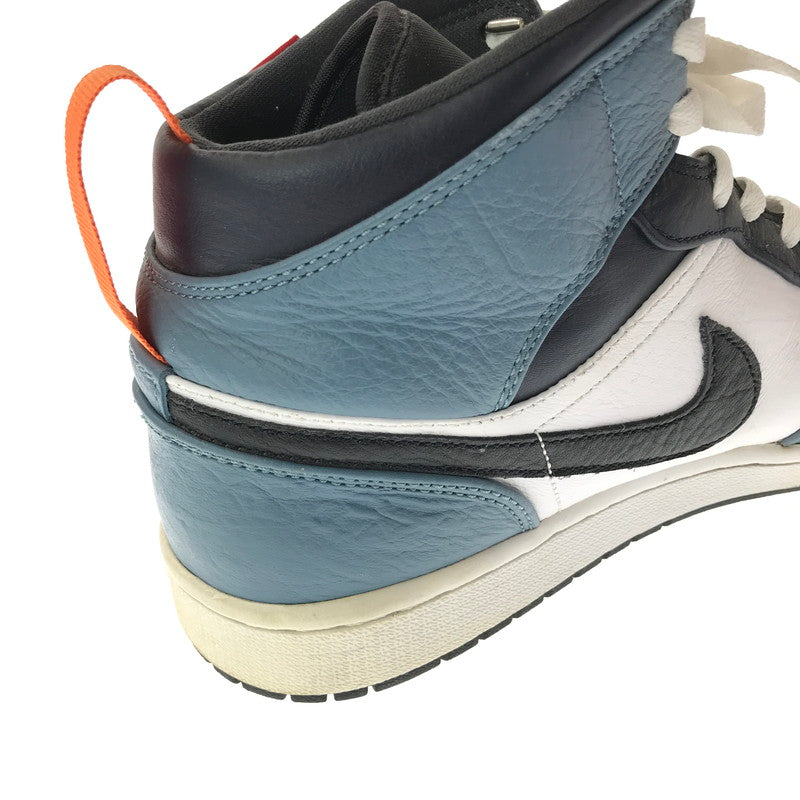 【中古品】【メンズ】 NIKE×FACETASM ナイキ×ファセッタズム AIR JORDAN 1 MID CU2802-100 エア ジョーダン 1 ミッド スニーカー 靴 160-261027-ty-04-tagh サイズ：29cm/US11 カラー：WHITE NAVY 万代Net店