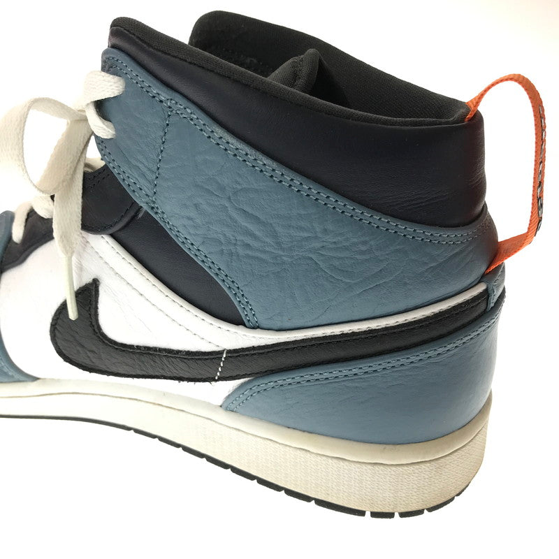 【中古品】【メンズ】 NIKE×FACETASM ナイキ×ファセッタズム AIR JORDAN 1 MID CU2802-100 エア ジョーダン 1 ミッド スニーカー 靴 160-261027-ty-04-tagh サイズ：29cm/US11 カラー：WHITE NAVY 万代Net店