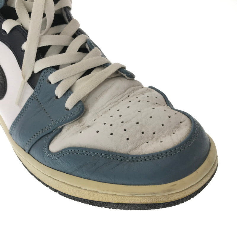 【中古品】【メンズ】 NIKE×FACETASM ナイキ×ファセッタズム AIR JORDAN 1 MID CU2802-100 エア ジョーダン 1 ミッド スニーカー 靴 160-261027-ty-04-tagh サイズ：29cm/US11 カラー：WHITE NAVY 万代Net店