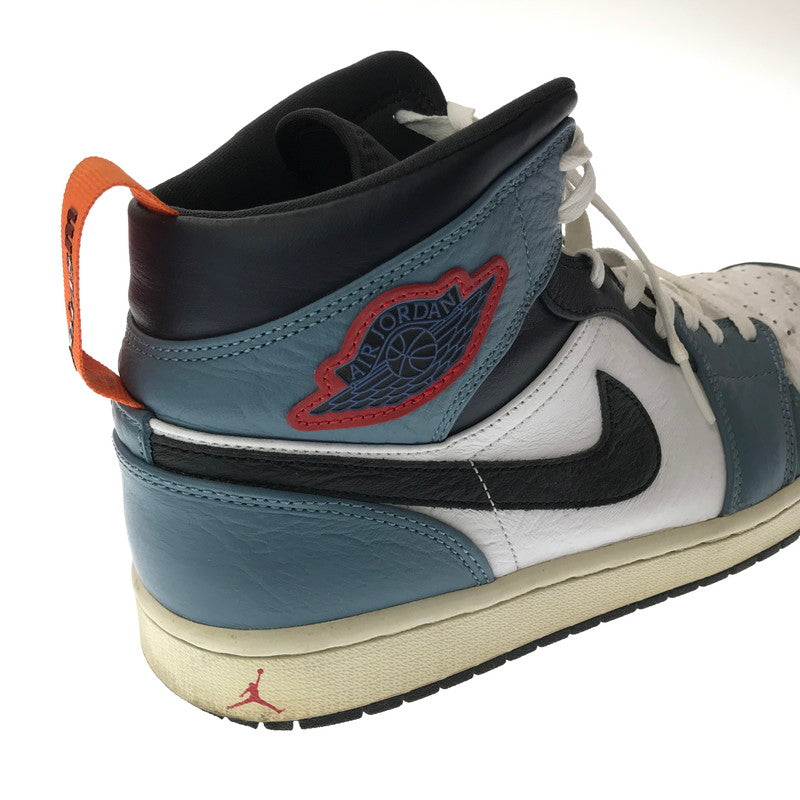 【中古品】【メンズ】 NIKE×FACETASM ナイキ×ファセッタズム AIR JORDAN 1 MID CU2802-100 エア ジョーダン 1 ミッド スニーカー 靴 160-261027-ty-04-tagh サイズ：29cm/US11 カラー：WHITE NAVY 万代Net店