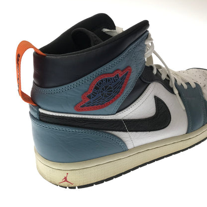 【中古品】【メンズ】 NIKE×FACETASM ナイキ×ファセッタズム AIR JORDAN 1 MID CU2802-100 エア ジョーダン 1 ミッド スニーカー 靴 160-261027-ty-04-tagh サイズ：29cm/US11 カラー：WHITE NAVY 万代Net店