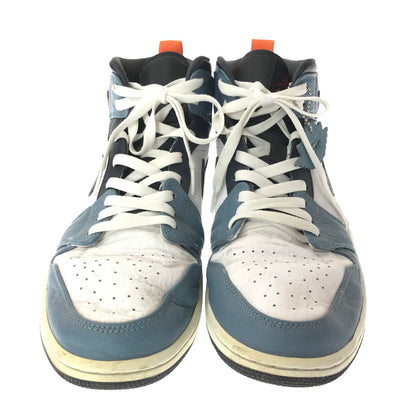 【中古品】【メンズ】 NIKE×FACETASM ナイキ×ファセッタズム AIR JORDAN 1 MID CU2802-100 エア ジョーダン 1 ミッド スニーカー 靴 160-261027-ty-04-tagh サイズ：29cm/US11 カラー：WHITE NAVY 万代Net店