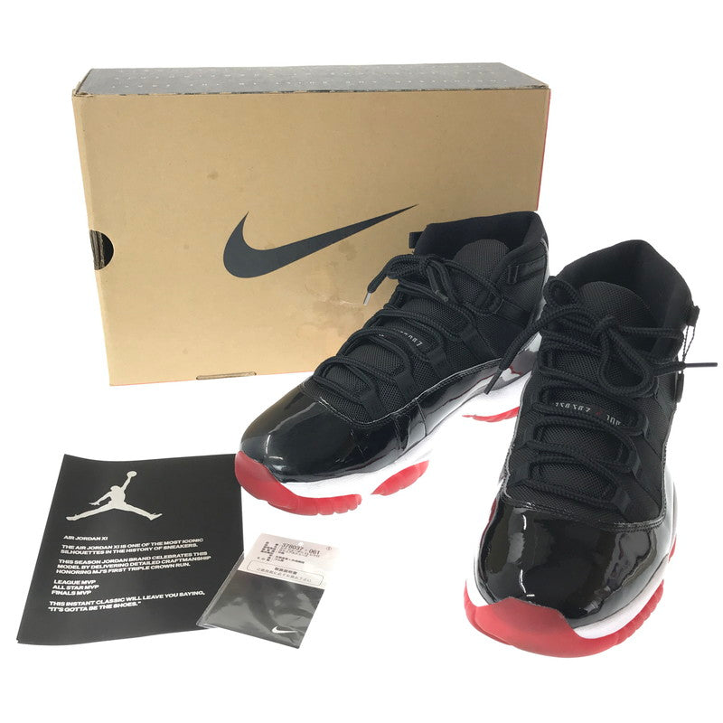 【中古品】【メンズ】 NIKE ナイキ 378037-061 AIR JORDAN 11 RETRO エア ジョーダン 11 レトロ スニーカー 靴 160-261027-ty-07-tagh サイズ：29cm/US11 カラー：BLACK/RED 万代Net店