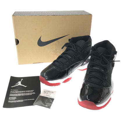 【中古品】【メンズ】 NIKE ナイキ 378037-061 AIR JORDAN 11 RETRO エア ジョーダン 11 レトロ スニーカー 靴 160-261027-ty-07-tagh サイズ：29cm/US11 カラー：BLACK/RED 万代Net店