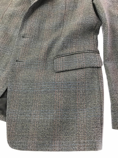 【中古品】【メンズ】 DRIES VAN NOTEN ドリスヴァンノッテン REID＆TAYLOR 2B WOOL GLEN CHECK TAILORED JACKET テーラードジャケット ライトアウター 141-261029-rt-04-tagh サイズ：54 カラー：ブラウン 万代Net店