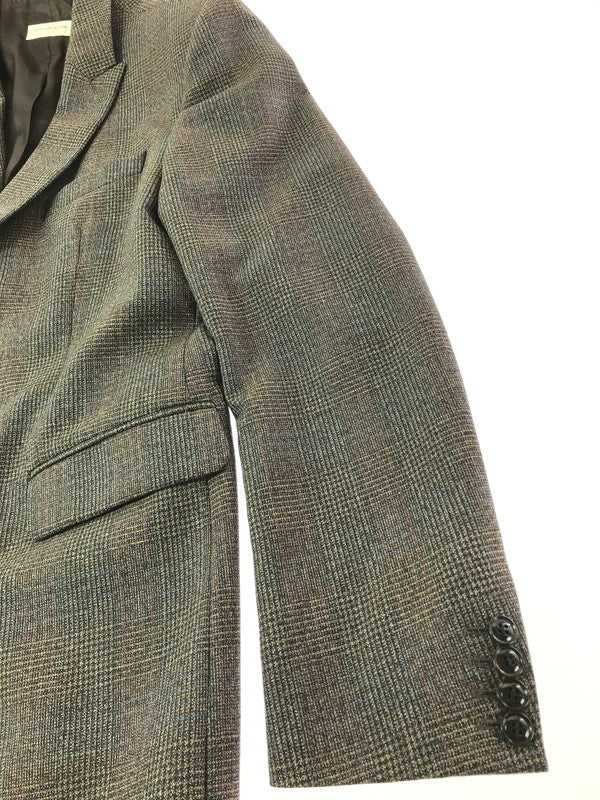 【中古品】【メンズ】 DRIES VAN NOTEN ドリスヴァンノッテン REID＆TAYLOR 2B WOOL GLEN CHECK TAILORED JACKET テーラードジャケット ライトアウター 141-261029-rt-04-tagh サイズ：54 カラー：ブラウン 万代Net店