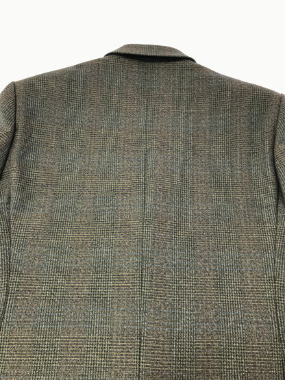 【中古品】【メンズ】 DRIES VAN NOTEN ドリスヴァンノッテン REID＆TAYLOR 2B WOOL GLEN CHECK TAILORED JACKET テーラードジャケット ライトアウター 141-261029-rt-04-tagh サイズ：54 カラー：ブラウン 万代Net店