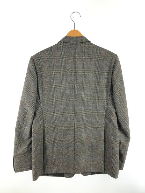 【中古品】【メンズ】 DRIES VAN NOTEN ドリスヴァンノッテン REID＆TAYLOR 2B WOOL GLEN CHECK TAILORED JACKET テーラードジャケット ライトアウター 141-261029-rt-04-tagh サイズ：54 カラー：ブラウン 万代Net店