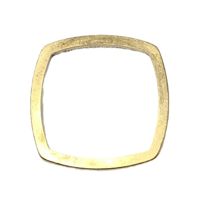 【中古品】【レディース】 TIFFANY&CO. ティファニー K18YG 750 FRANK GEHRY TORQUE NARROW SQUARE RING フランク ゲーリー トルク ナロー スクエア リング 182-261030-rt-12-tagh カラー：ゴールド 万代Net店
