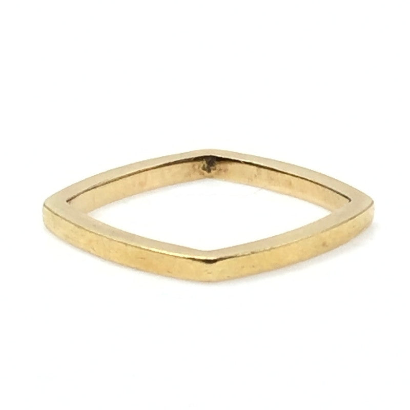 【中古品】【レディース】 TIFFANY&CO. ティファニー K18YG 750 FRANK GEHRY TORQUE NARROW SQUARE RING フランク ゲーリー トルク ナロー スクエア リング 182-261030-rt-12-tagh カラー：ゴールド 万代Net店