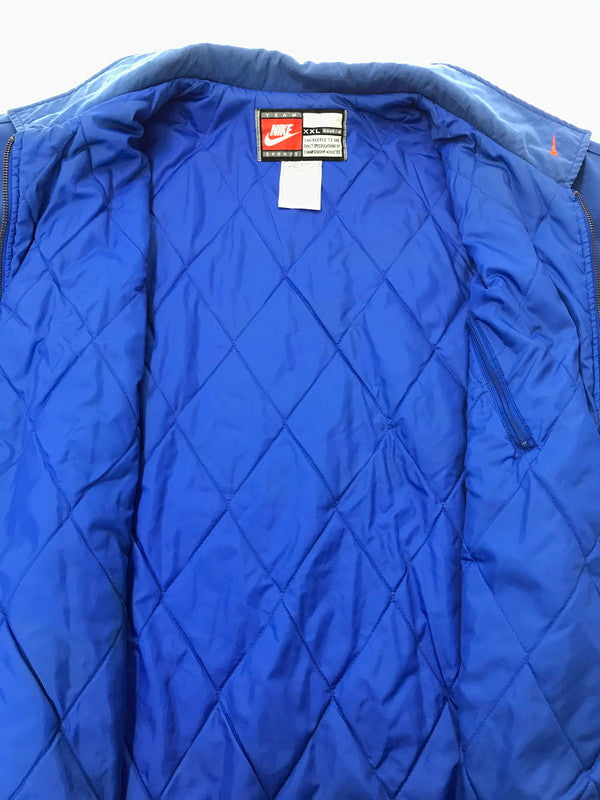 【現状渡し品】【メンズ】 NIKE TEAM ナイキ チーム 00's BIG NYLON PADDING JACKET 2000年代 ビッグ ナイロン 中綿 ジャケット アウター 146-261029-rt-01-tagh サイズ：XXL カラー：ブルー 万代Net店
