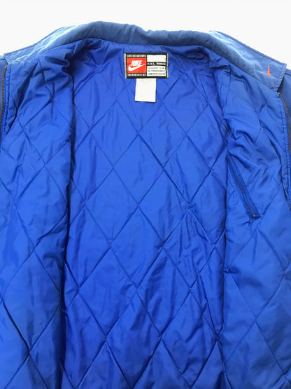 【現状渡し品】【メンズ】 NIKE TEAM ナイキ チーム 00's BIG NYLON PADDING JACKET 2000年代 ビッグ ナイロン 中綿 ジャケット アウター 146-261029-rt-01-tagh サイズ：XXL カラー：ブルー 万代Net店
