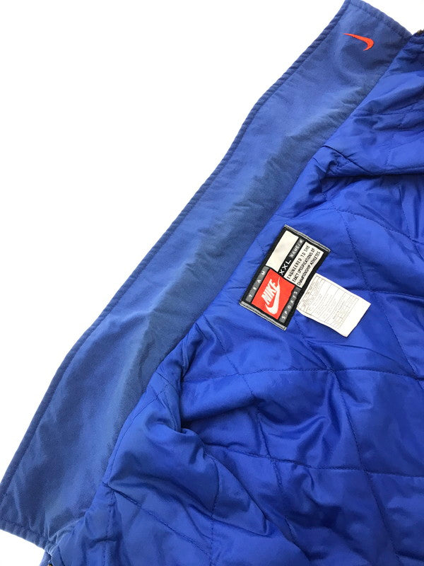 【現状渡し品】【メンズ】 NIKE TEAM ナイキ チーム 00's BIG NYLON PADDING JACKET 2000年代 ビッグ ナイロン 中綿 ジャケット アウター 146-261029-rt-01-tagh サイズ：XXL カラー：ブルー 万代Net店
