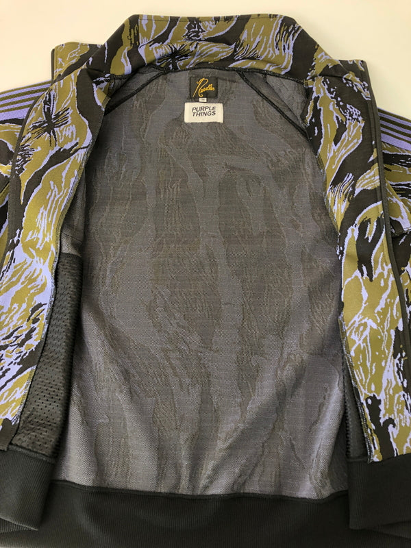 【中古品】【メンズ】 NEEDLES ニードルス × PURPLE THINGS 別注 コラボ パープルシングス 23SS TRACK JACKET BDU-POLY MR395 トラックジャケット ライトアウター ジャージ 140-260615-kk-03-hon サイズ：M カラー：PURPLE 万代Net店