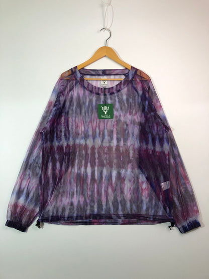 【中古品】【メンズ】 South2 West8 サウスツーウェストエイト 23SS BUSH CREW NECK SHIRT-POLY LIGHTWEIGHT MESH PRINT GL795 ブッシュクルーネックシャツ 長袖 トップス 140-260615-kk-06-hon サイズ：M カラー：TIE-DYE 万代Net店