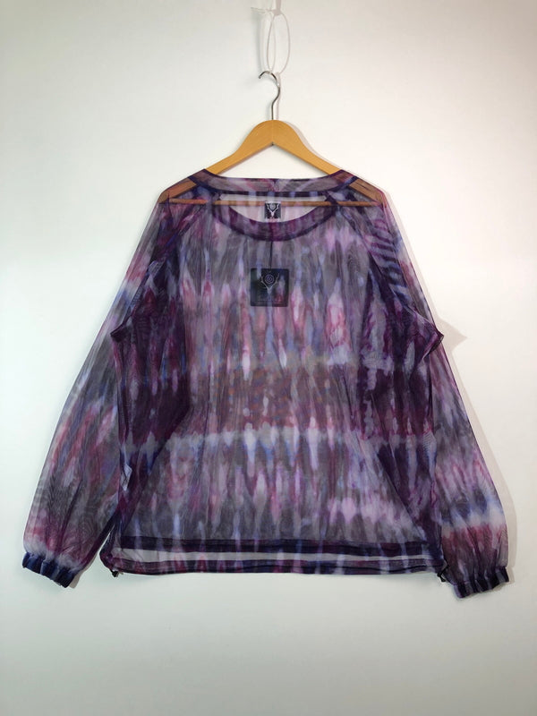 【中古品】【メンズ】 South2 West8 サウスツーウェストエイト 23SS BUSH CREW NECK SHIRT-POLY LIGHTWEIGHT MESH PRINT GL795 ブッシュクルーネックシャツ 長袖 トップス 140-260615-kk-06-hon サイズ：M カラー：TIE-DYE 万代Net店