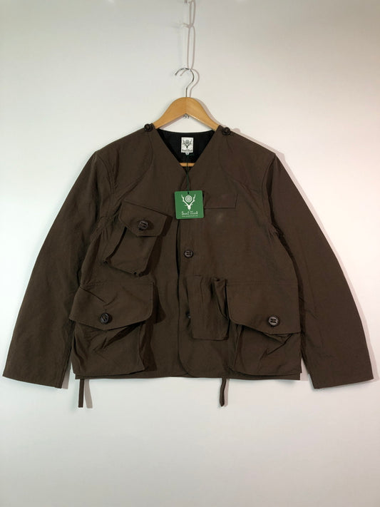 【中古品】【メンズ】 South2 West8 サウスツーウェストエイト 23SS TENKARA JACKET-NYLON OXFORD MR692 テンカラジャケット ナイロンオックスフォード ライトアウター 140-260615-kk-05-hon サイズ：S カラー：BROWN 万代Net店
