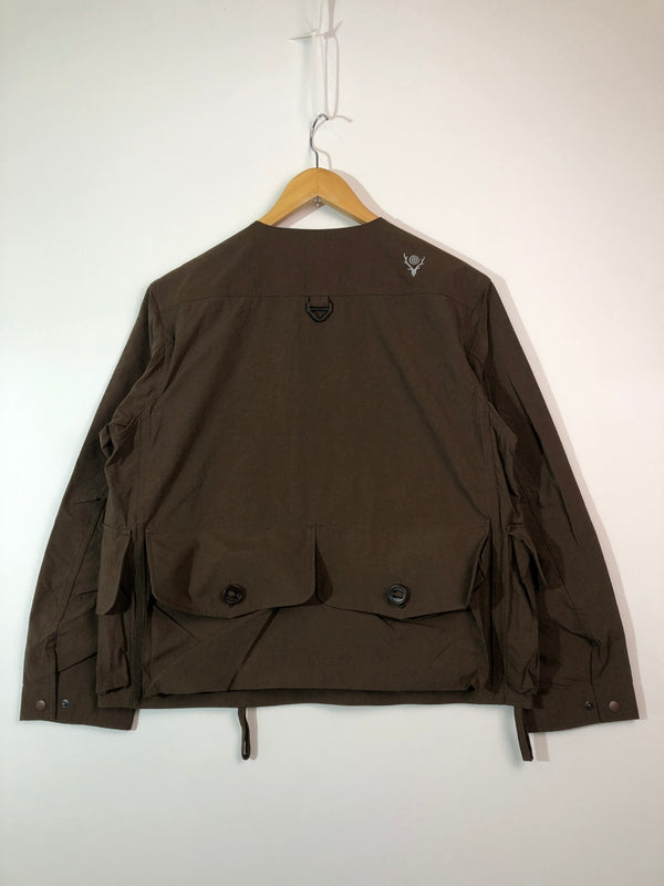 【中古品】【メンズ】 South2 West8 サウスツーウェストエイト 23SS TENKARA JACKET-NYLON OXFORD MR692 テンカラジャケット ナイロンオックスフォード ライトアウター 140-260615-kk-05-hon サイズ：S カラー：BROWN 万代Net店