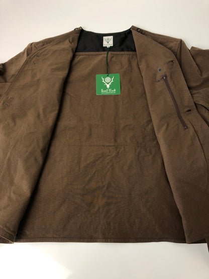 【中古品】【メンズ】 South2 West8 サウスツーウェストエイト 23SS TENKARA JACKET-NYLON OXFORD MR692 テンカラジャケット ナイロンオックスフォード ライトアウター 140-260615-kk-05-hon サイズ：S カラー：BROWN 万代Net店