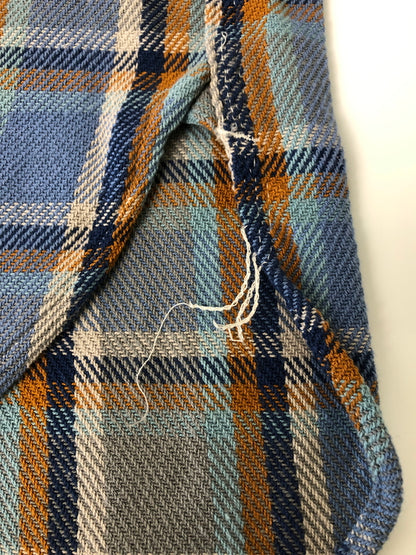 【中古品】【メンズ】 ENGINEERED GARMENTS エンジニアードガーメンツ 23AW WORK SHIRT BLUE COTTON HEAVY TWILL PLAID ヘビーコットンツイル チェック ワークシャツ 長袖 トップス 140-260615-kk-01-hon サイズ：XS カラー：BLUE 万代Net店
