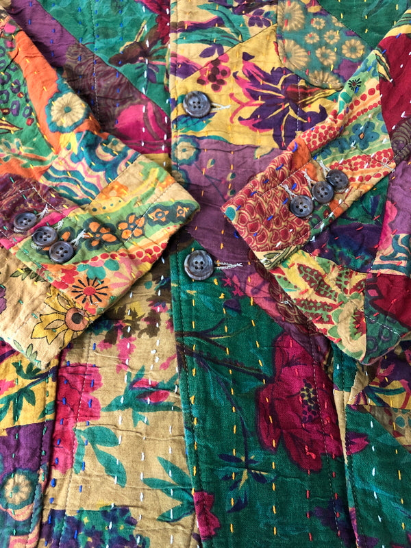 【中古品】【メンズ】 ENGINEERED GARMENTS エンジニアードガーメンツ 23SS LOITER JACKET-TRIANGLE HANDSTITCH ロウタージャケット トライアングル ハンドステッチ ライトアウター 140-260615-kk-02-hon サイズ：S カラー：KHAKI 万代Net店