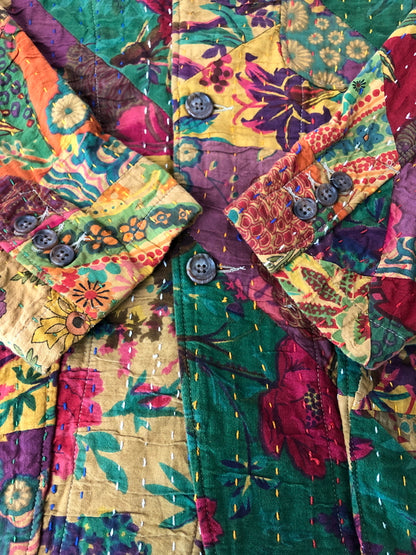 【中古品】【メンズ】 ENGINEERED GARMENTS エンジニアードガーメンツ 23SS LOITER JACKET-TRIANGLE HANDSTITCH ロウタージャケット トライアングル ハンドステッチ ライトアウター 140-260615-kk-02-hon サイズ：S カラー：KHAKI 万代Net店
