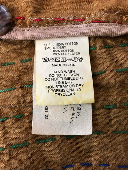 【中古品】【メンズ】 ENGINEERED GARMENTS エンジニアードガーメンツ 23SS LOITER JACKET-TRIANGLE HANDSTITCH ロウタージャケット トライアングル ハンドステッチ ライトアウター 140-260615-kk-02-hon サイズ：S カラー：KHAKI 万代Net店