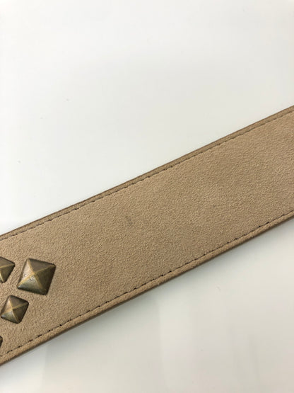 【中古品】【メンズ】 NEEDLES ニードルス SQUARE STUDS BELT-SUEDE LEATHER スクエア スタッズベルト スエードレザー 服飾雑貨 アクセサリー 205-260615-kk-12-hon カラー：TAUPE 万代Net店