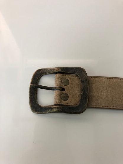 【中古品】【メンズ】 NEEDLES ニードルス SQUARE STUDS BELT-SUEDE LEATHER スクエア スタッズベルト スエードレザー 服飾雑貨 アクセサリー 205-260615-kk-12-hon カラー：TAUPE 万代Net店