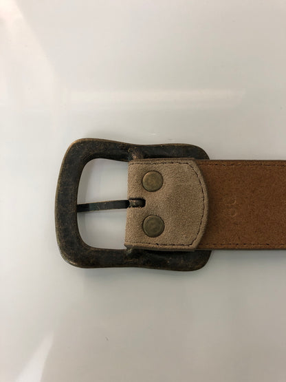 【中古品】【メンズ】 NEEDLES ニードルス SQUARE STUDS BELT-SUEDE LEATHER スクエア スタッズベルト スエードレザー 服飾雑貨 アクセサリー 205-260615-kk-12-hon カラー：TAUPE 万代Net店