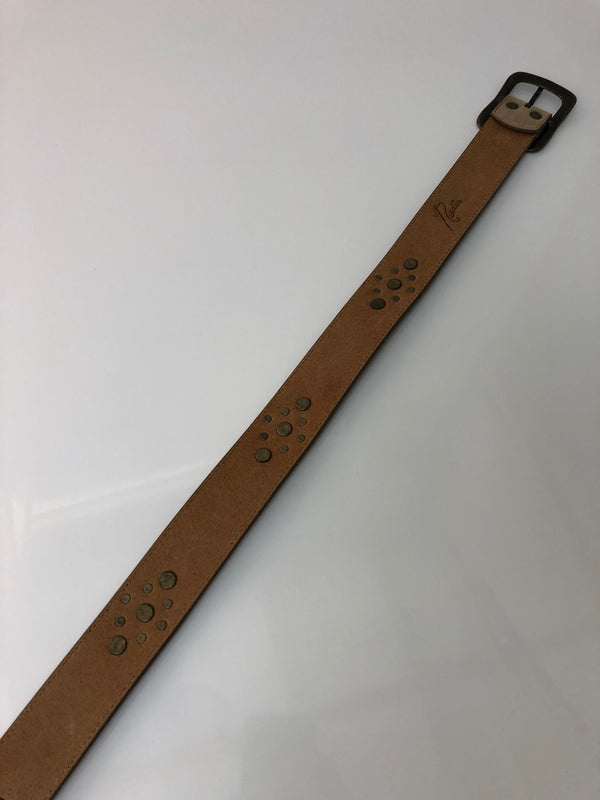 【中古品】【メンズ】 NEEDLES ニードルス SQUARE STUDS BELT-SUEDE LEATHER スクエア スタッズベルト スエードレザー 服飾雑貨 アクセサリー 205-260615-kk-12-hon カラー：TAUPE 万代Net店