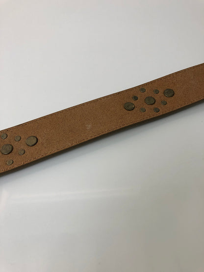 【中古品】【メンズ】 NEEDLES ニードルス SQUARE STUDS BELT-SUEDE LEATHER スクエア スタッズベルト スエードレザー 服飾雑貨 アクセサリー 205-260615-kk-12-hon カラー：TAUPE 万代Net店