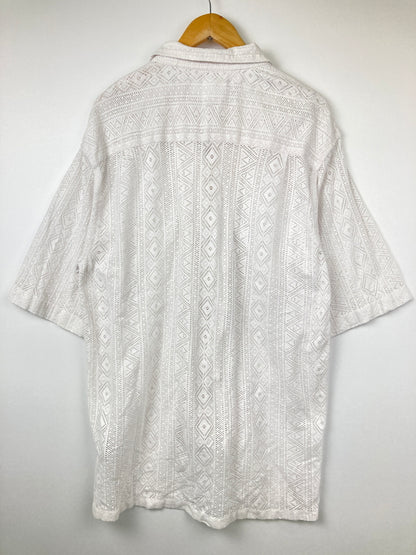 【中古品】【メンズ】 FREAK'S STORE フリークス ストア LACE OPEN COLLAR S/S SHIRT 1006248901511 レース オープンカラー ショートスリーブシャツ 半袖 トップス 178-260725-kk-02-hon カラー：ホワイト 万代Net店