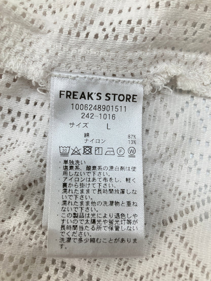 【中古品】【メンズ】 FREAK'S STORE フリークス ストア LACE OPEN COLLAR S/S SHIRT 1006248901511 レース オープンカラー ショートスリーブシャツ 半袖 トップス 178-260725-kk-02-hon カラー：ホワイト 万代Net店