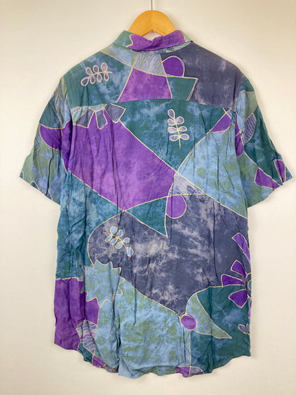 【中古品】【メンズ】 SWIFT ORIGINALS スウィフト オリジナルス S/S RAYON SHIRT VINTAGE ショートスリーブ レーヨンシャツ 半袖 トップス ヴィンテージ 178-260725-kk-03-hon サイズ：S カラー：パープル 万代Net店