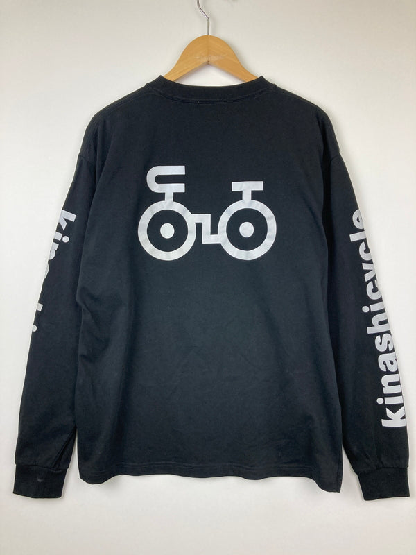 【中古品】【メンズ】 KINASHI CYCLE 木梨サイクル L/S REFLECTOR TEE ロングスリーブ リフレクター Tシャツ 長袖 トップス 178-260725-kk-04-hon サイズ：L カラー：BLACK 万代Net店