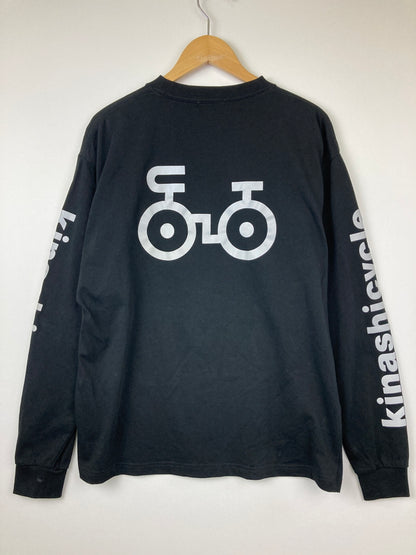 【中古品】【メンズ】 KINASHI CYCLE 木梨サイクル L/S REFLECTOR TEE ロングスリーブ リフレクター Tシャツ 長袖 トップス 178-260725-kk-04-hon サイズ：L カラー：BLACK 万代Net店