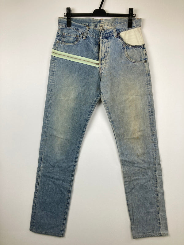 【中古品】【メンズ】 TALKING ABOUT THE ABSTRACTION トーキングアバウトジアブストラクション FASTENER DESIGN DENIM PANTS ファスナーデザイン デニムパンツ ボトムス 178-260725-kk-05-hon サイズ：32 万代Net店