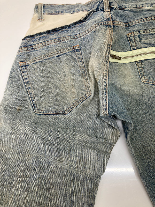 【中古品】【メンズ】 TALKING ABOUT THE ABSTRACTION トーキングアバウトジアブストラクション FASTENER DESIGN DENIM PANTS ファスナーデザイン デニムパンツ ボトムス 178-260725-kk-05-hon サイズ：32 万代Net店