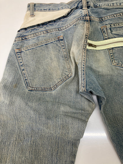 【中古品】【メンズ】 TALKING ABOUT THE ABSTRACTION トーキングアバウトジアブストラクション FASTENER DESIGN DENIM PANTS ファスナーデザイン デニムパンツ ボトムス 178-260725-kk-05-hon サイズ：32 万代Net店
