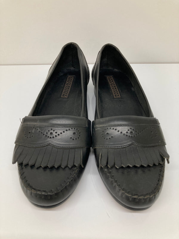 【中古品】【メンズ】 The Men's Store by Bloomingdale's ザ メンズストア バイ ブルーミング デールズ LEATHER FRINGE LOAFERS レザーフリンジローファー 革靴 178-260724-kk-05-hon サイズ：9 カラー：BLACK 万代Net店